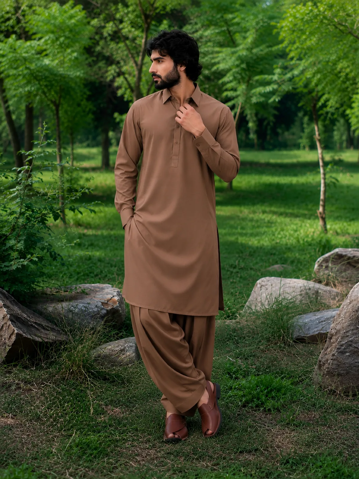 Wash & Wear — Camel Brown — view 1