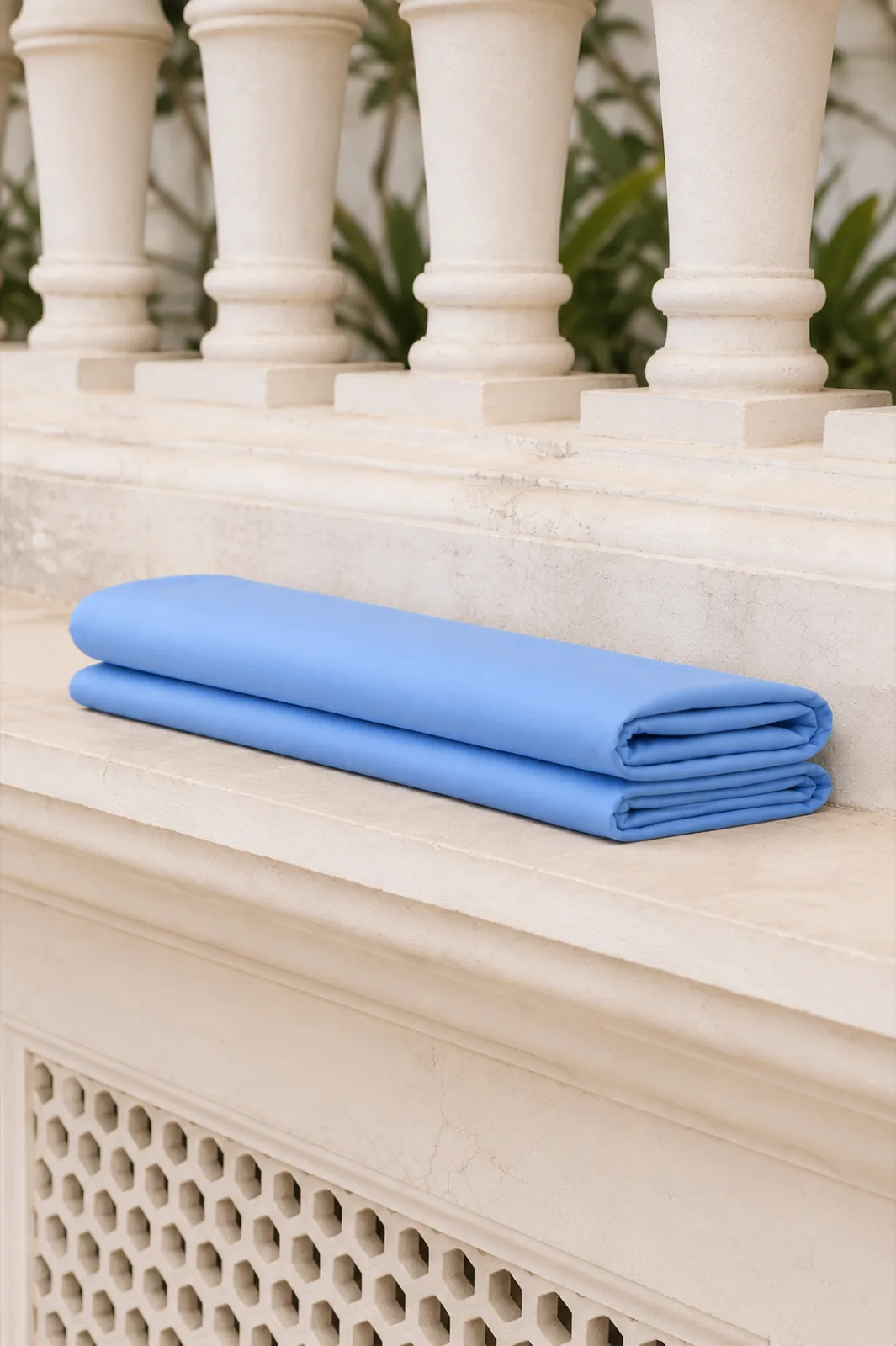 Cotton Fabric — Sky Blue — view 2