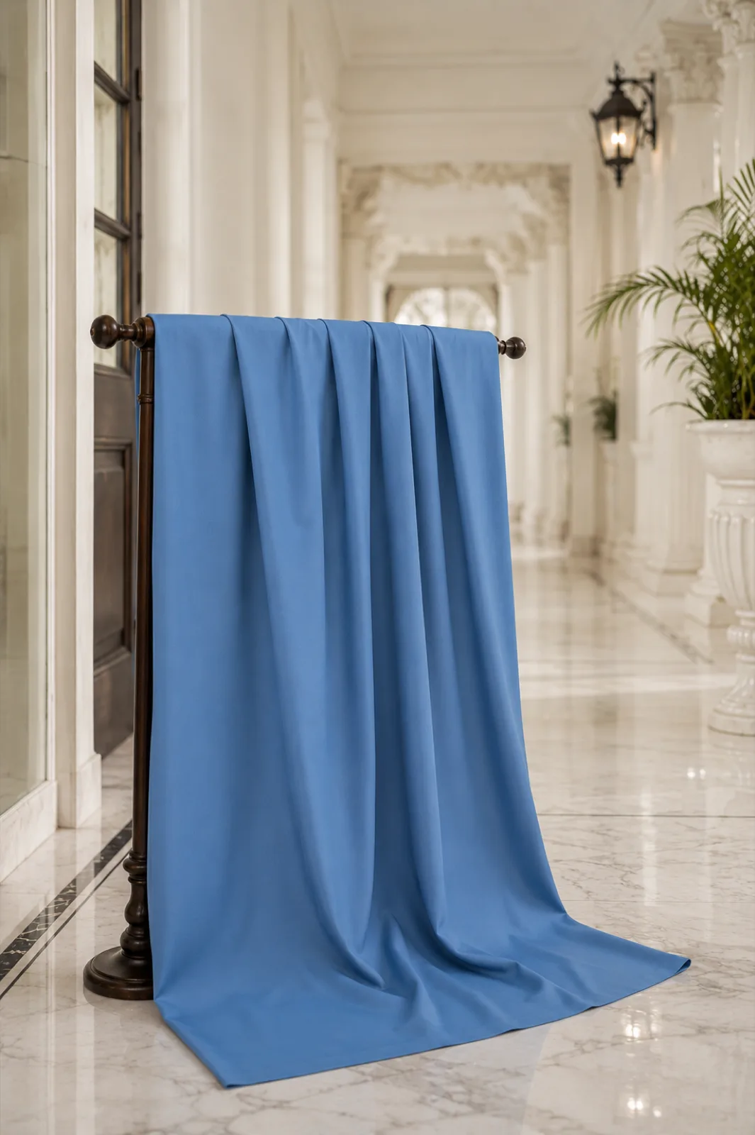 Cotton Fabric — Slate Blue — view 2