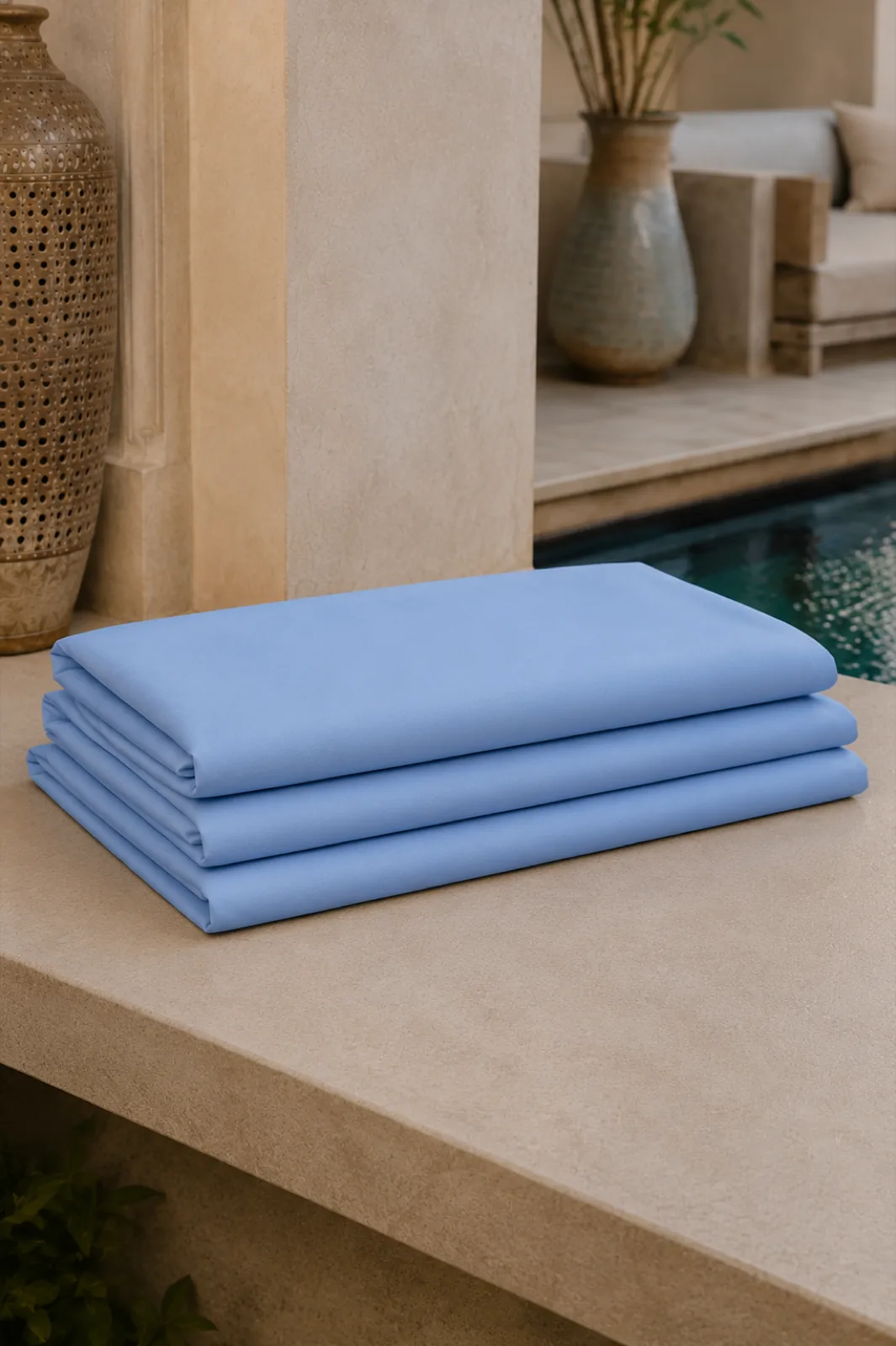 Cotton Fabric — Cloud Blue — view 3