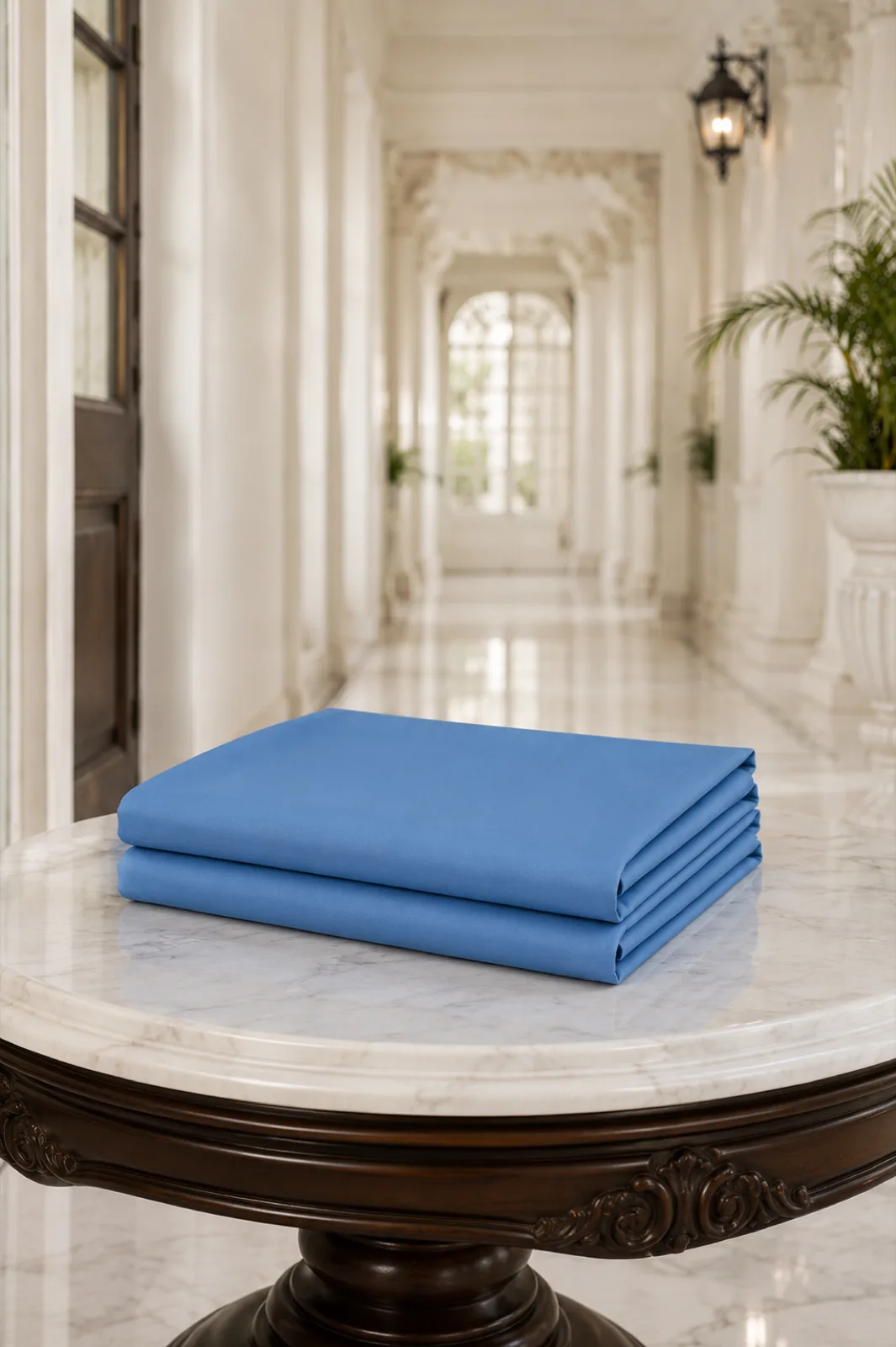 Cotton Fabric — Slate Blue — view 3