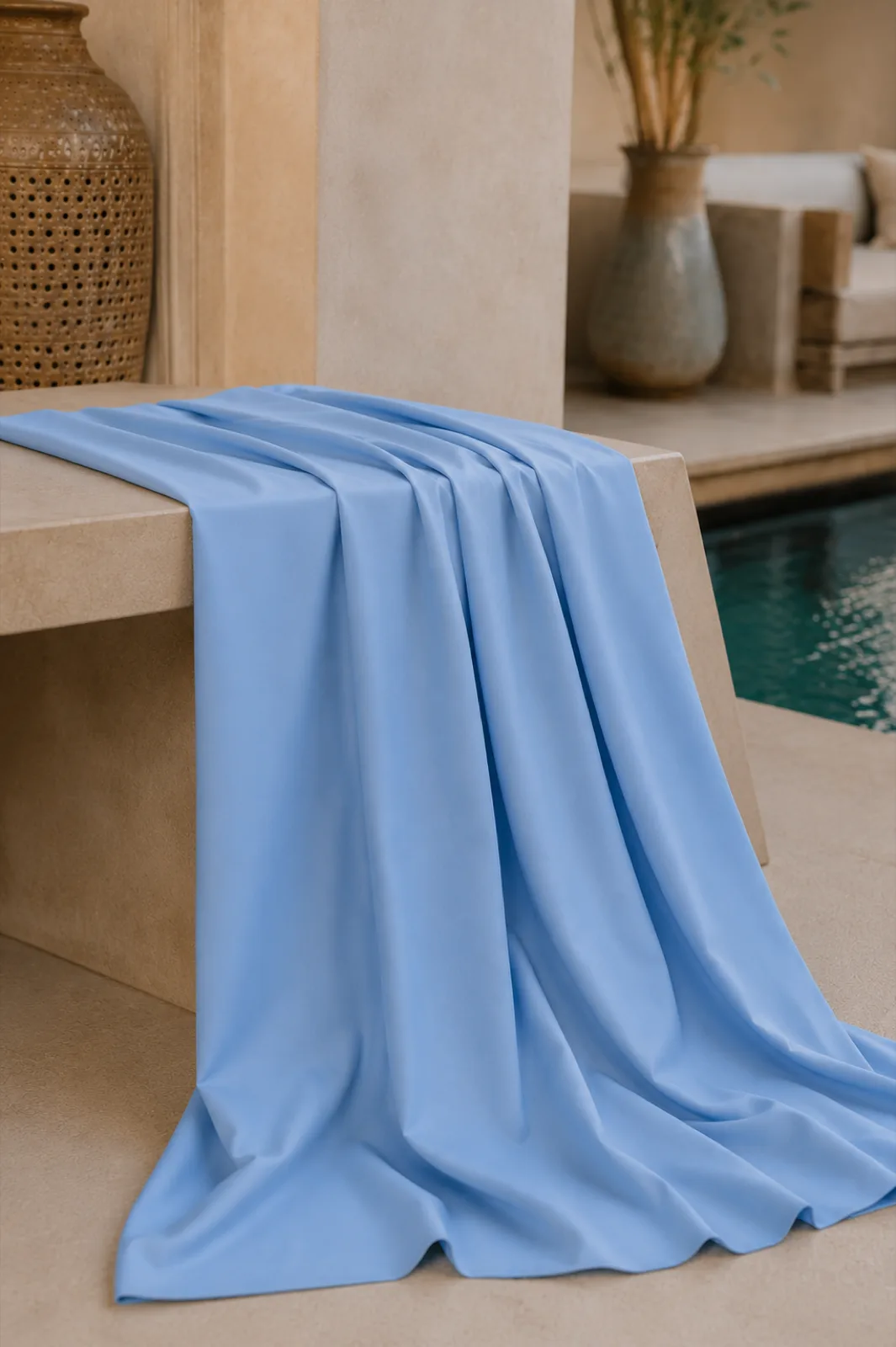 Cotton Fabric — Cloud Blue — view 4